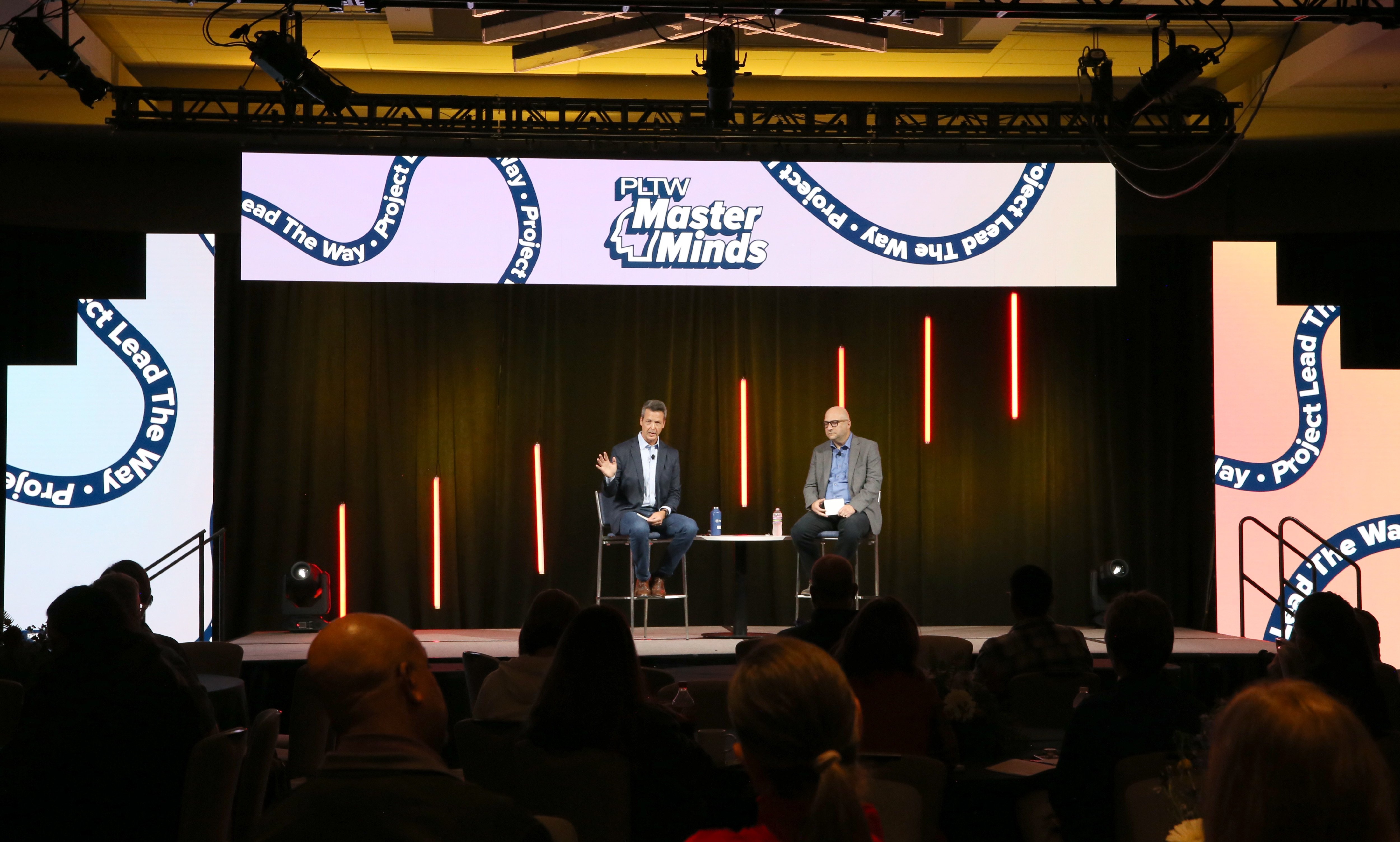 PLTW President & CEO, Dr. David Dimmett & PLTW Chief Product Officer, Joel Kupperstein At PLTW Maste…