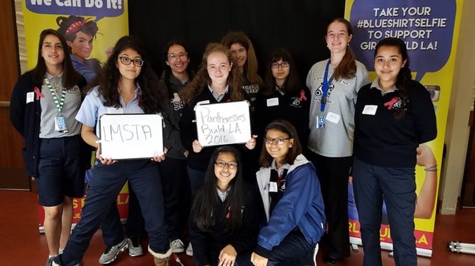 Girls Build With PLTW Computer Science