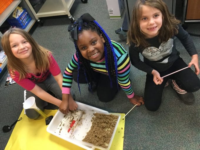 Invested and Engaged Second Grade Engineers