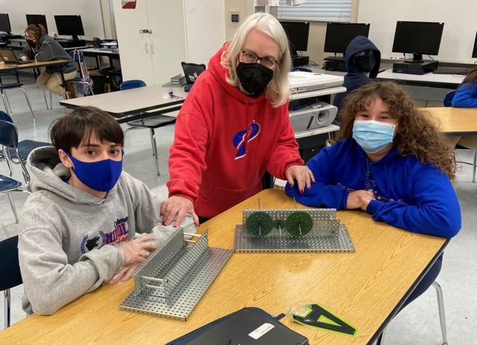 Retired Teacher Loves Working in PLTW Classroom
