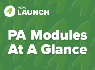 PLTW Launch Modules and Pennsylvania STEELS Connections At A Glance
