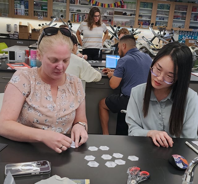 Teachers working together in PLTW Core Training